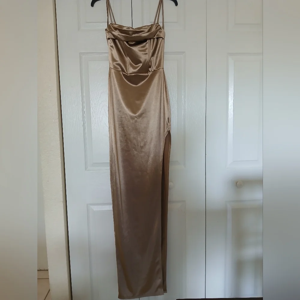 Windsor Satin Dress - Picture 3 of 7